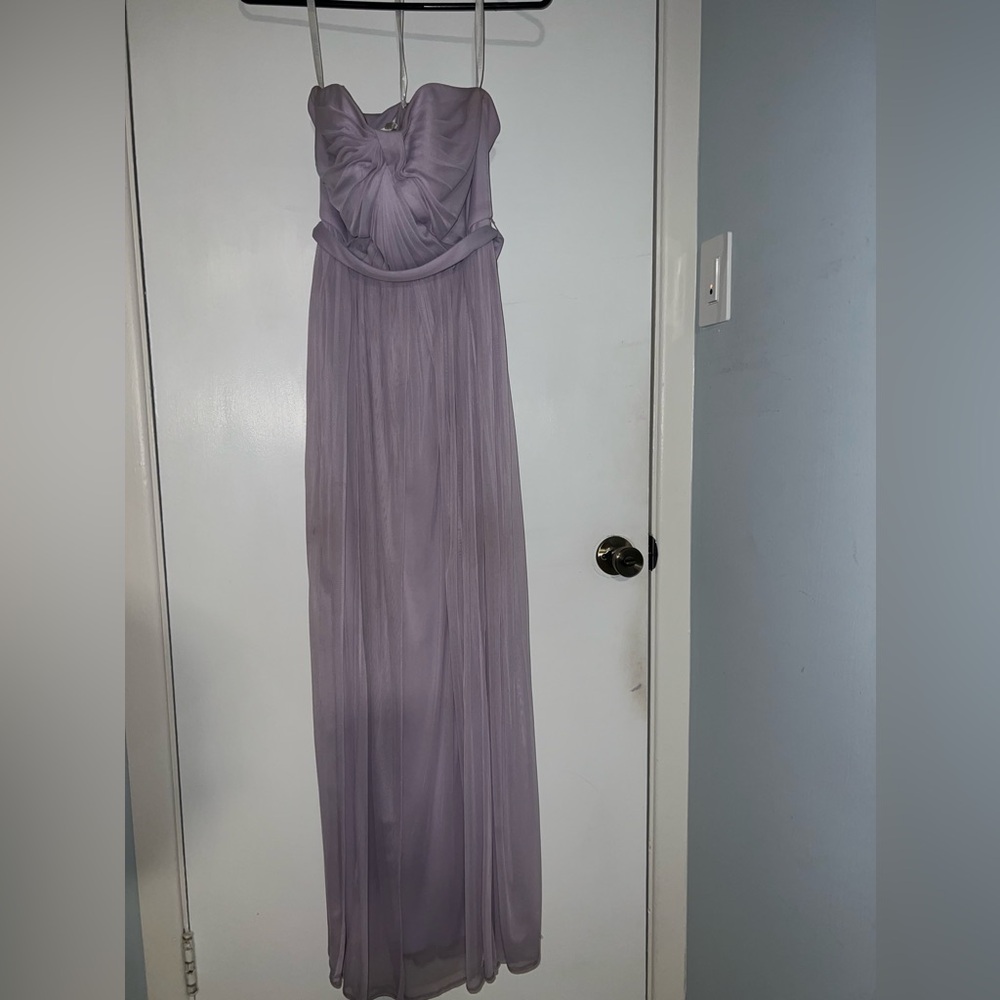 David’s bridal lavender bridesmaid dress